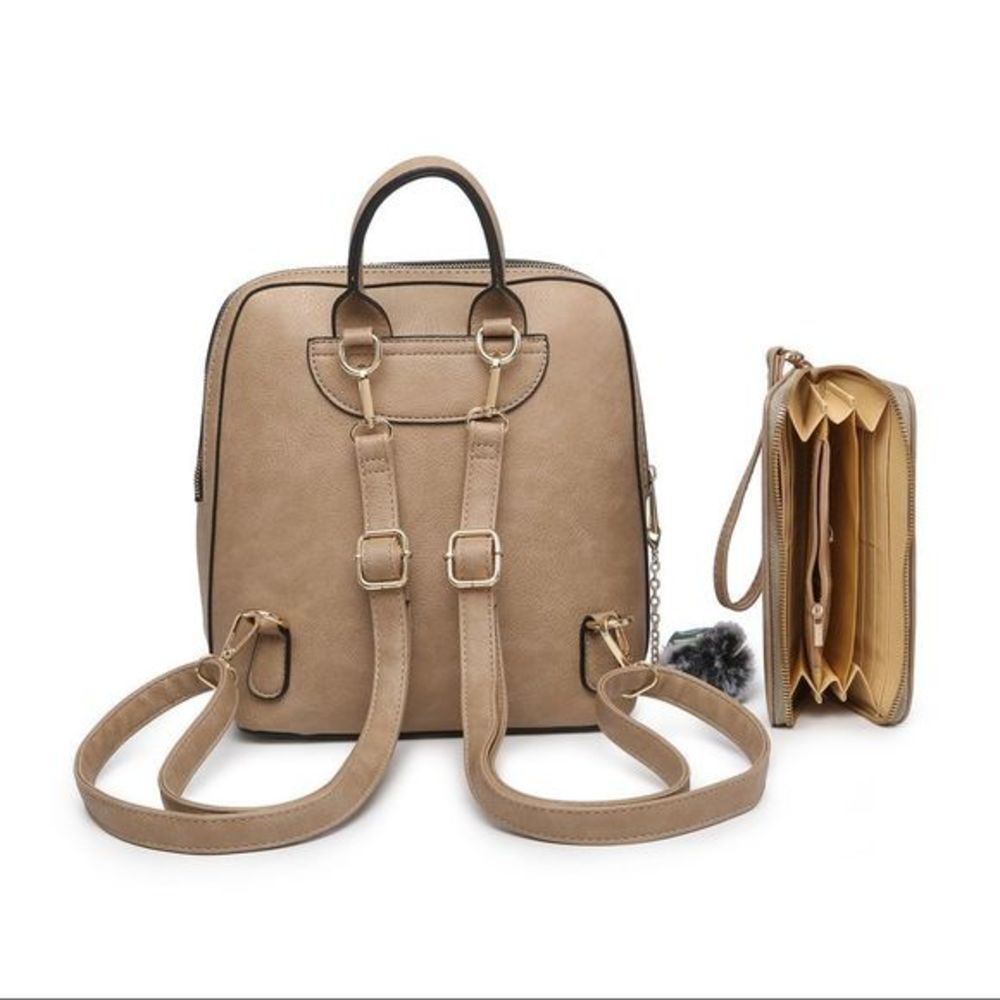 Convertible tan backpack set - Picture 3 of 3
